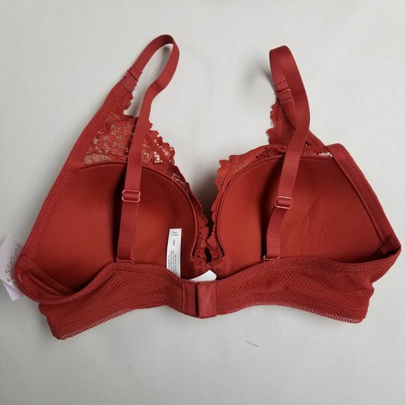 Auden High Apex Push-Up Bra Lace Orange Berry - Picture 5 of 5